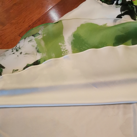 Floral print 100% silk skirt - Picture 15 of 15